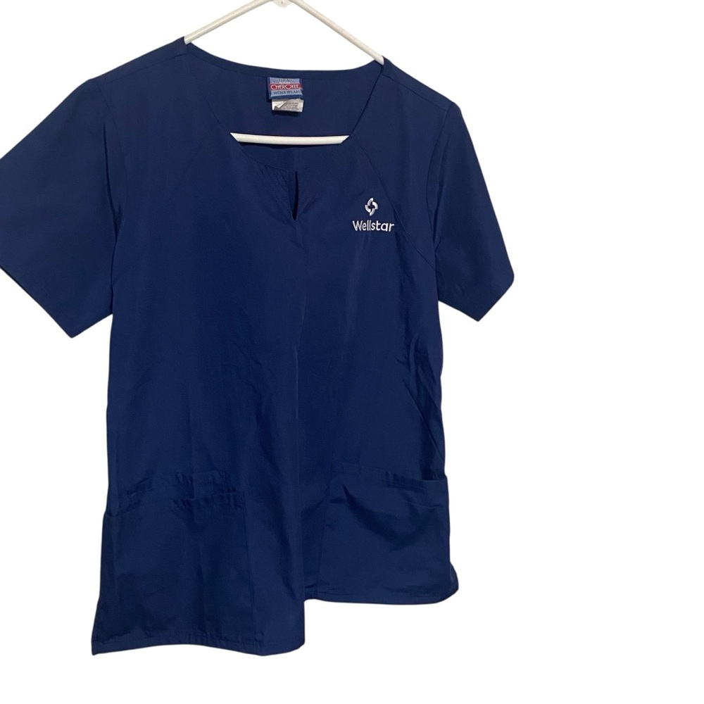 Wellstar Navy Blue Scrub Ladies Scub‎ Top